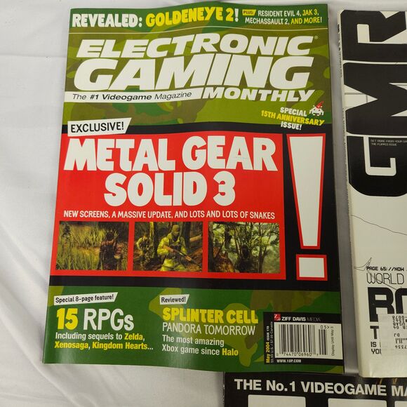 EGM GMR Electronic Gaming Monthly Magazine Lot of 3 Metal Gear Solid 4 Wolverine - Picture 2 of 5